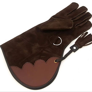Gants de fauconnerie en cuir, personnalisés, dernier design, pour la manipulation des oiseaux, vente en gros - Product Image 1