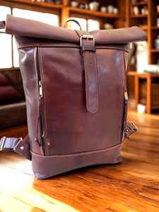 Mochila de Cuero Genuino de Lujo con Diseño Personalizado, Mochila de Viaje, Mochila de Cuero Vacuno para Hombre, Mochila para Portátil LTBP-0030 - Product Image 3