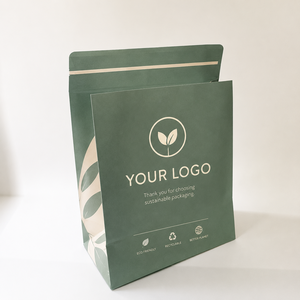 Bolsa de Papel Blanco con Cierre de Cremallera, Impresión Offset, Reciclable, Estilo Clásico, para Envasado de Alimentos, con su Logotipo - Product Image 2