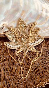 Broche Bordado con Cuentas de Estilo Vintage MD HANDICRAFTS para Abrigos y Bolsos - Diseño Floral Hecho a Mano, Joyería para Bodas/Compromisos - Product Image 5