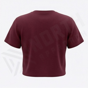 Customized Color Cotton Women Crop Top Mid Weight <b>Tie</b> Dye Crew Neck Tee Streetwear Fitness Gym Workout Activewear Tee - Product Image 2