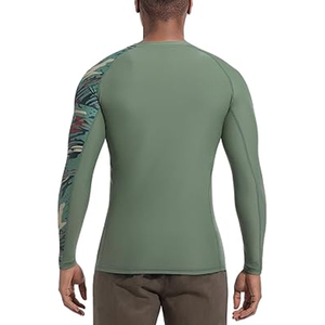 Men Long Sleeve Rash Guard <b>Compression</b> <b>Shirt</b> Graphic Print UV Protection Quick Dry Custom Logo Wholesale - Product Image 6