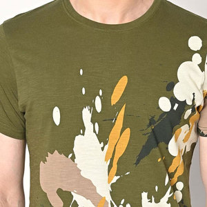 Camiseta de Última Moda para Hombre, Estilo Veraniego, Color de Moda |   Camiseta Lisa de Cuello Redondo Cómoda y de Alta Calidad - Product Image 6