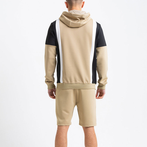 Contrast Color Men Sportswear Hoodie <b>Shorts</b> Set Soft Fabric Plain Design Street Style Hoodie <b>Shorts</b> Set By Maven Togs - Product Image 2