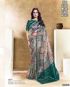 Sari verde Neelam - Product Image 1