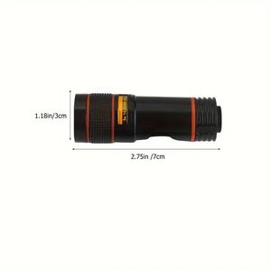 Obiettivo Zoom 8X 12X 20X messa a fuoco lunga per telefoni cellulari tablet Smartphone accessori per fotocamera telefono cellulare nero - Product Image 2