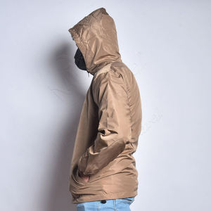 Custom Waterproof <b>Lightweight</b> Hooded Windbreaker <b>Jacket</b> <b>Men</b> Women Outdoor Sportswear Thin Breathable Nylon Zipper <b>Rain</b> Coat - Product Image 2