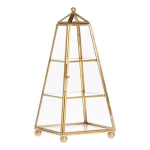 Metal and Glass <b>Box</b> Decorative long with jewelry hanging - Product Image 1