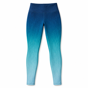 <b>Womens</b> Blue <b>White</b> Ocean Wave Print <b>Leggings</b> High Waist Full Length Yoga Pants Gym Workout Training Activewear Wholesale Fitness - Product Image 6