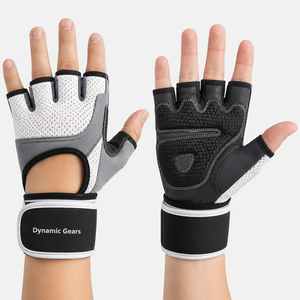 Custom Logo Neoprene Fingerless Gym Gloves for Closure for Men Women Workout Wrist Support Anti-Slip Feature Bodybuilding - Product Image 5