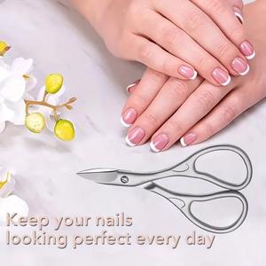 Coupe-ongles professionnel pour manucure et pédicure, ciseaux à ongles, ciseaux à sourcils, ciseaux à cils, lame incurvée polyvalente, 1 pièce - Product Image 5