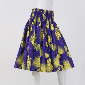 กระโปรงแม็กซี่ลายทรอปิคอล สีเอิร์ธโทนสองสี เอวยางยืดสูง กระโปรงสำหรับการแสดงเต้นรำ ผ้าฝ้ายนุ่มระบายอากาศได้ดี - Product Image 1