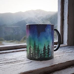 Taza de Cerámica con Esmalte Reactivo para Latte, Cappuccino y Té, 450 ml - Product Image 1