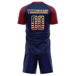 Soccer Uniforms Printed Quick Dry Breathable Custom Logo Team Name 100% Polyester Sublimated Wholesale Sportswear With Oem - Product Image 4