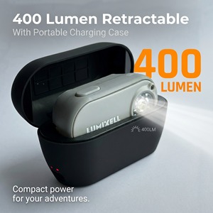 Fabrication chinoise OEM, lampe frontale compacte de 400 lumens pour l'extérieur, résistante à l'eau IPX4, avec 6 modes d'éclairage - Product Image 2