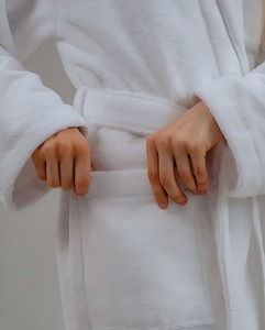 Wholesale Luxury Cotton <b>Bathrobes</b> for Hotels Spas Resorts Soft Absorbent Terry <b>Toweling</b> Dressing Gowns for <b>Men</b> and Women - Product Image 2