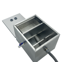 Séparateur de graisse en acier inoxydable 304 pour cuisine professionnelle, filtre de restaurant, séparateur huile-eau, trou de vidange pour traitement des eaux usées