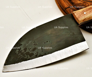 มีดเชฟเซอร์เบีย UA Supplies ผลิตจากเหล็ก 1095 ตีขึ้นรูปด้วยมือ ด้ามจับไม้มะกอก ออกแบบตามหลักสรีรศาสตร์ ใช้งานได้ทั้งสองมือ - Product Image 5