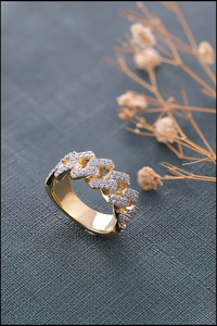 Iced Out Exclusive Moissanite <b>Ring</b> Hip Hop Fashion Jewelry <b>for</b> <b>Men</b> Women with Sparkling Diamond Style Finish - Product Image 5