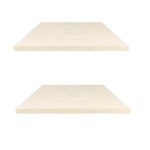 Cubrecolchón de Látex Natural Hipoalergénico y Refrescante, Tamaño Queen, Blanco, 5 cm de Grosor, con Funda de Tela, Estilo Tradicional de Hotel Vietnamita - Product Image 1