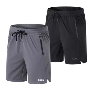 Ropa Deportiva para Hombre, Pantalones Cortos de Gimnasio con Cintura Elástica y Bolsillos con Cremallera, Ropa Deportiva para Fútbol - Product Image 1