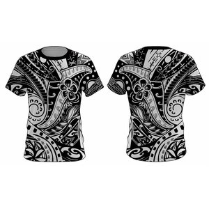 เสื้อยืดผู้ชายราคาโรงงาน พิมพ์ลายวินเทจ คอกลม โพลีเอสเตอร์ 100% เสื้อยืดลายโพลีนีเชียน - Product Image 1