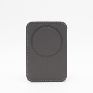 Étui porte-cartes magnétique RFID en cuir Saffiano Castello, haute qualité, marron clair, vert foncé, léger – Le choix le plus populaire - Product Image 3