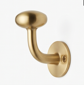 Minimalist Wall Mounted Metal <b>Hook</b> Gold Color Rust Resistant Single <b>Hook</b> for Clothing Storage Elegant Home Accent - Product Image 1