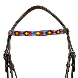 Última Novedad: Cabezada de Cuero de Alta Calidad para Caballo con Cristales, Color Personalizable, Ajustable para Caballos Cob y Full. - Product Image 3