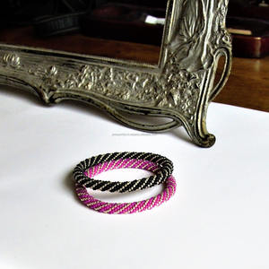 Colorful Seed Bead Charm <b>Bracelet</b> Elastic Stretch Spiral Pattern Luxury Fashion Accessory Custom Wholesale Gift Set Unisex 7inch - Product Image 6