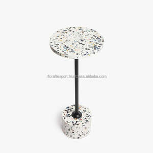 Offre Spéciale Design moderne Vintage boisson Table d'appoint haute qualité RF artisanat Terrazzo métal pour bureau à domicile pour mariage usage décoratif - Product Image 1