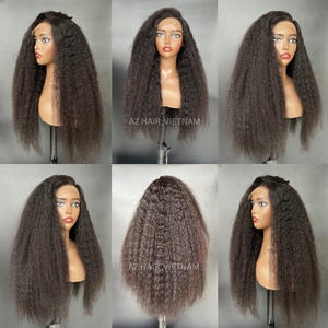 Perruques en dentelle HD pré-épilées 13x4, cheveux vierges vietnamiens, lisses et crépus, 12-30 pouces, cheveux Remy pour femmes, vente en gros - Product Image 5