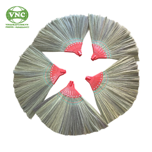 Eco-friendly small grass broom Ready to ship straw soft broom <b>House</b> cleaning <b>tool</b> Grass cleaning broom - Product Image 5
