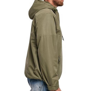 Fifth Gear International High Quality Casual <b>Half</b> <b>Zip</b> Hooded Safari Style Waterproof Windproof Windbreaker <b>Jacket</b> Quick Dry <b>Men</b> - Product Image 5