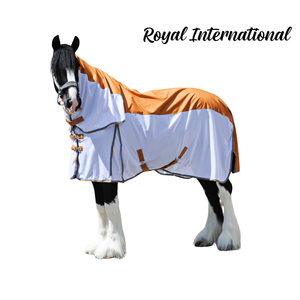 Couverture d'extérieur pour cheval avec cache-cou |   Tapis imperméable, respirant et stable |   Housse de protection extérieure intégrale avec ajustement réglable - Product Image 1