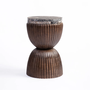 Handmade Wooden End <b>Table</b> Farmhouse Side <b>Table</b> for Bedroom Living Room AccentLiving Room <b>Smart</b> <b>Bedside</b> - Product Image 2