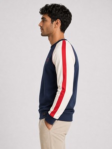 <b>Men's</b> Slim Fit Sweatshirt Crew Neck Stretch Cotton Blend Long Sleeve Casual <b>Pullover</b> Smart Casual Athletic Gym Comfortable Light - Product Image 2
