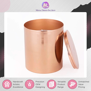 Última Llegada al Mercado, Superventas, Calidad Premium, Portavelas de Cobre Color Oro Rosa para Hacer Velas de Cera de Soja a Bajo Precio - Product Image 5
