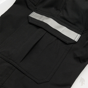 Custom Made <b>Black</b>-Color Safety Pants <b>Hi</b>-<b>Vis</b> Safety Pants High Visibility Reflective Windproof Safety Pants - Product Image 3