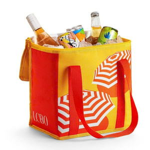 OEM in Vietnam Food Takeaway Reusable Large Capacity Durable Eco-Friendly <b>Custom</b> Tote Zipper <b>Insulated</b> Non Woven Cooler Bag - Product Image 2