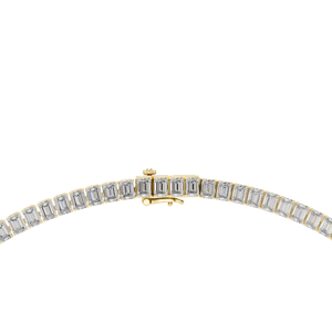 Luxury Bridal <b>Statement</b> <b>Necklace</b> 18K Gold Plated Rhodium Plated Sterling Silver Lab Grown Diamonds IGI Certified Timeless Design - Product Image 2