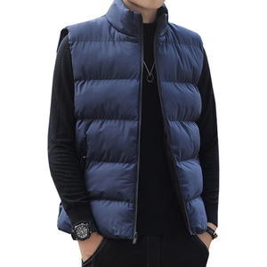 Wholesale <b>Cheap</b> Price <b>Puffer</b> Vest Winter Sleeveless <b>Jacket</b> Quilted Warm Outdoor Casual OEM Custom Men Sleeveless <b>Puffer</b> <b>Jacket</b> - Product Image 1