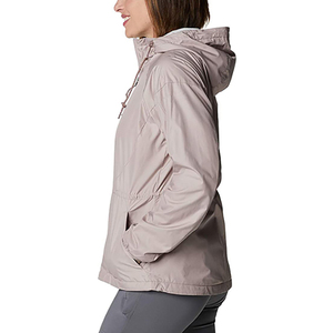 Dusty Pink Waterproof Hooded Windbreaker <b>Jacket</b> for Women <b>Lightweight</b> <b>Running</b> <b>Jacket</b> Outdoor Activewear Full Zip Coat - Product Image 4