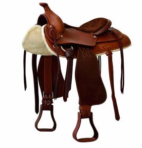 Silla de Montar para Caballo de Cuero Genuino Cómoda para Montar Todo el Día, de Proveedor de India a Precio Mayorista - Product Image 1