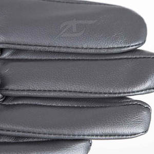 Gants tactiles en cuir de haute qualité pour hommes - Doux, chauds, écologiques, décontractés, longueur poignet, avec doublure en polyester - Product Image 5