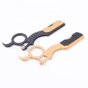 IKZARSA Superior Quality Professional Ring Barber <b>Razor</b> Beard Hair Cutting Stainless Steel Single Blade Lightweight Barbershop - Product Image 4