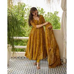 ชุดเสื้อผ้าอานาร์กาลีสีแบนดานี ยี่ห้ออายน่า รุ่น TD-141 ชุดแฟชั่นสำหรับผู้หญิง - Product Image 5