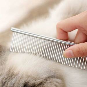 Peine de Metal de Dientes Finos y Gruesos, Herramienta Reutilizable para Peinar el Cabello y Limpiar el Pelo de Mascotas - Product Image 4