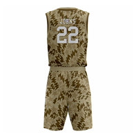 Ensemble d'uniformes de basketball personnalisables et respirants, vert, sans manches, col en V, anti-humidité, maillot d'équipe avec numéro 22 pour adultes