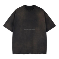 Camisetas de Alta Calidad 100% Algodón, Ecológicas, Transpirables, de Hombros Caídos, Corte Holgado, Personalizadas con Estampado, Camisetas Casuales para Hombre